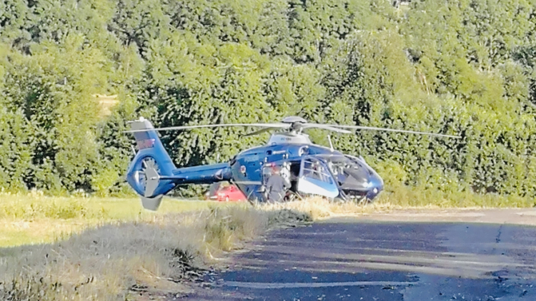 Vrtulník přepravil zraněné dítě předškolního věku do nemocnice