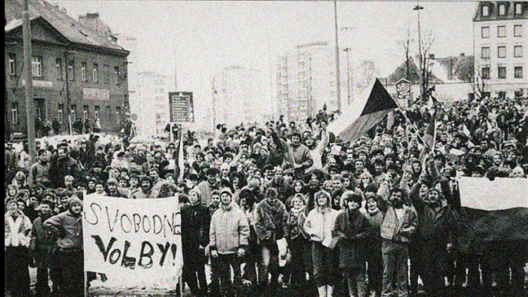 Pochod svobody Příbram - Památník Vojna připomene události roku 1989