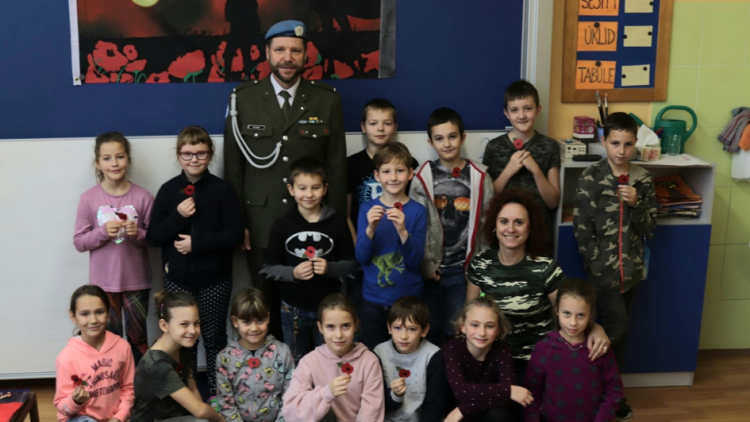 Děti vyjádřily čest válečným veteránům