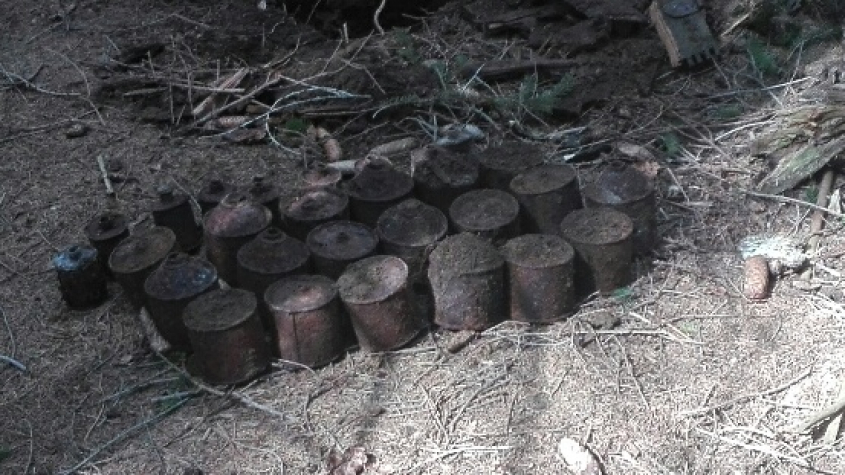 Pyrotechnici zajistili v Brdech přes 50 nevybuchlých granátů