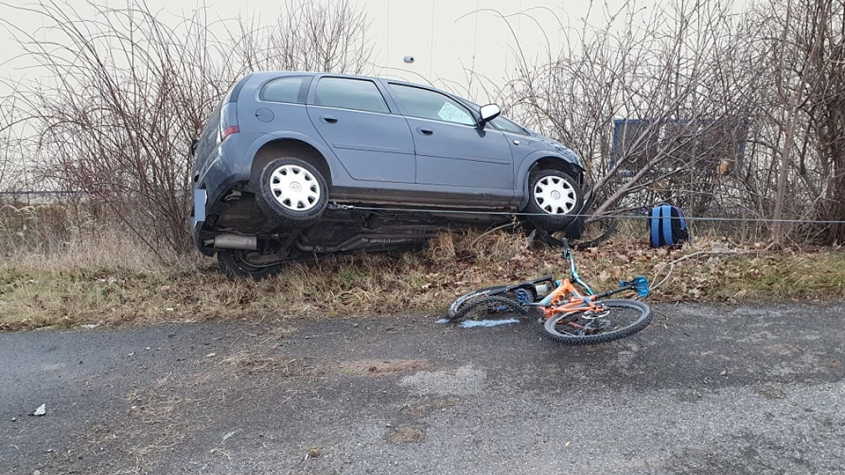 Zranění cyklisty si vyžádala nehoda na výjezdu z Příbrami