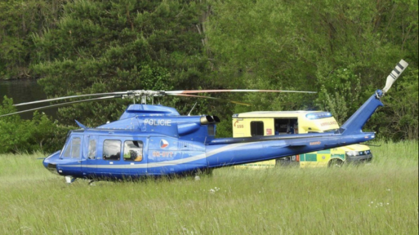 Na Vysokou Pec letěl vrtulník pro zraněnou cyklistku. Před jízdou trošku popila