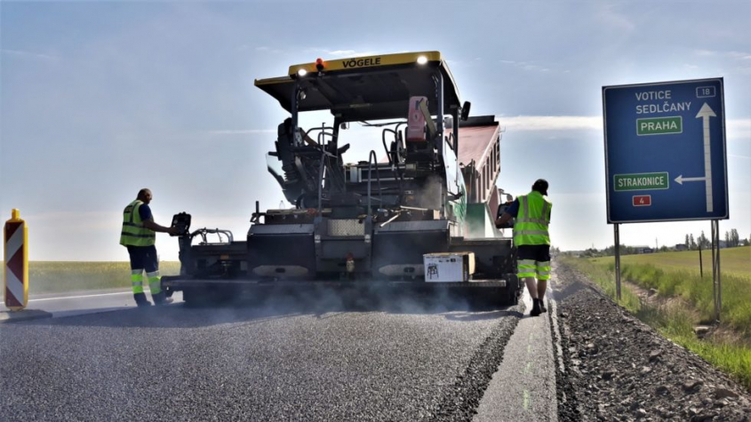 Oprava silnice mezi Skalkou a Drásovem zatím probíhá podle harmonogramu