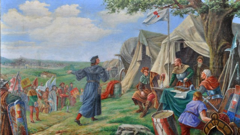 První střet husitských bitev se udál u Živohoště na Příbramsku, bitvy trvaly 15 let
