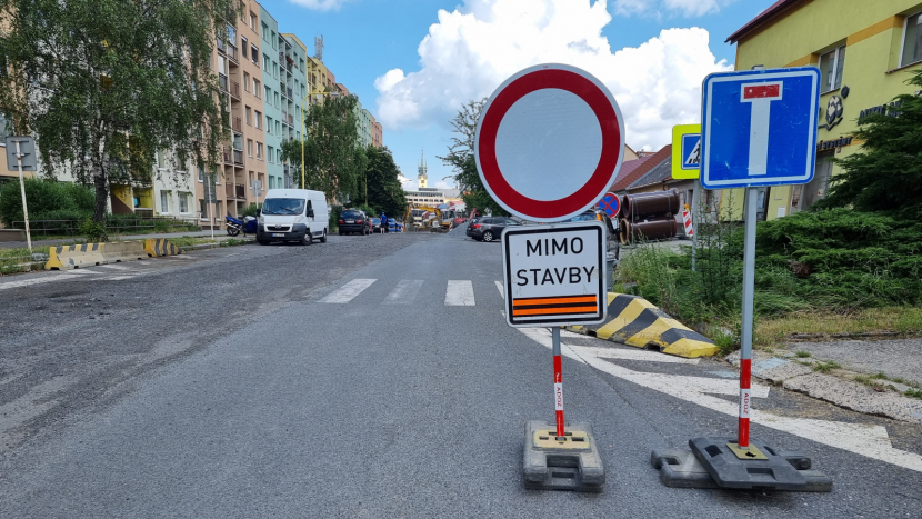 Milínská ulice v Příbrami by měla být průjezdná ke konci září