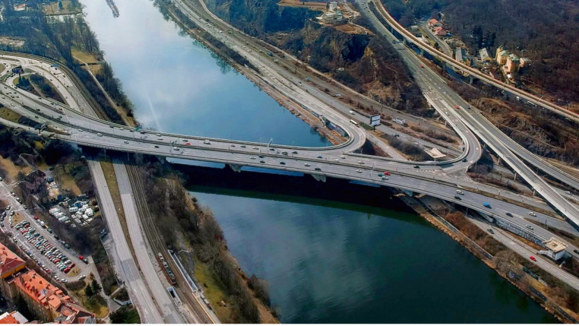 Letošní opravy Barrandovského mostu začnou od 15. května a potrvají 92 dní
