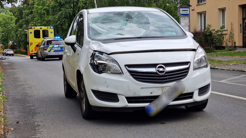 V Příbrami srazil řidič Opelu zdrogovanou cyklistku
