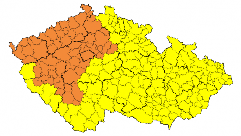 V části Čech stouplo riziko vzniku požárů
