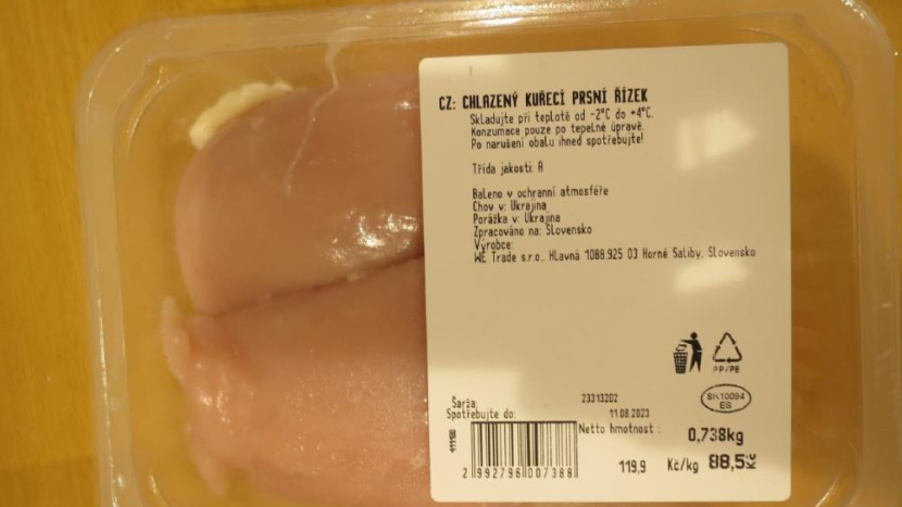 Veterináři nařídili stáhnout z trhu přes 11 tun kuřecího masa