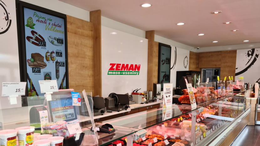 V Příbrami byla otevřena zmodernizovaná podniková prodejna ZEMAN maso-uzeniny v Jinecké ulici