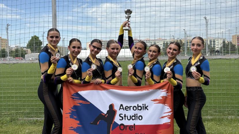 Vítězný hattrick: Juniorky z Dobříše opět ovládly Mistrovství ČR ve step aerobiku