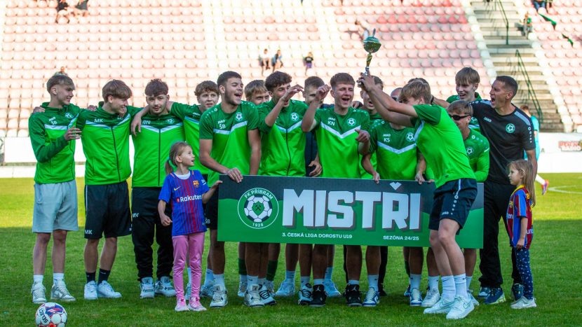 Dorost FK Příbram se opět zvedá a postupuje! Kategorie U17 a U19 ovládly své soutěže