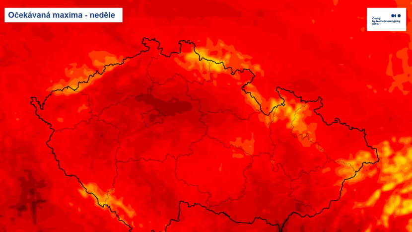 Výstraha: Od neděle budou teploty stoupat přes 31 stupňů