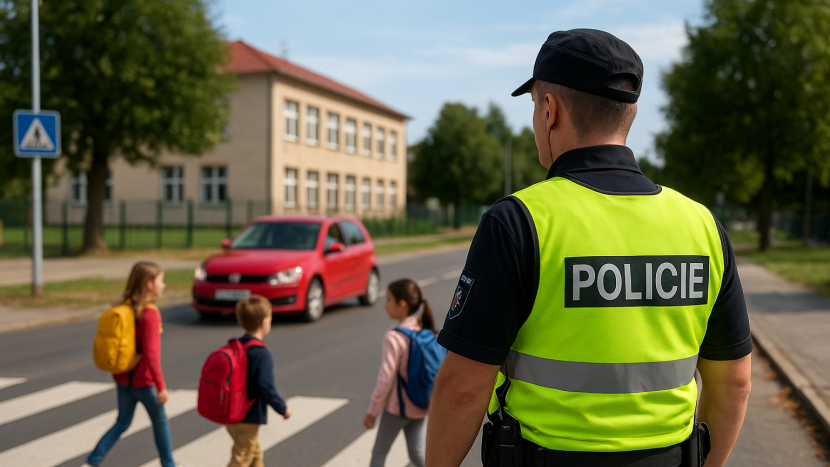 Školáci se vrací do lavic, policisté dohlédnou na jejich cestu