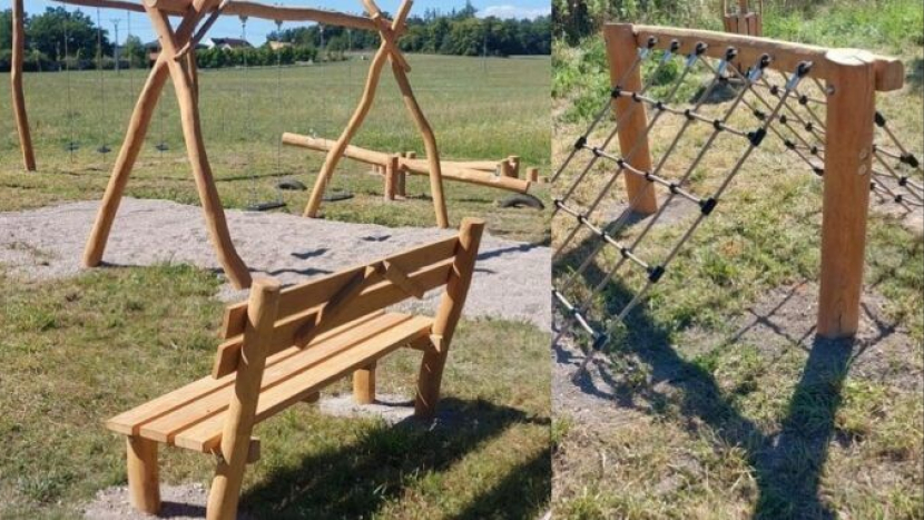 Dřevo, smích a špetka odvahy: Dobříš otevřela hřiště pro malé dobrodruhy