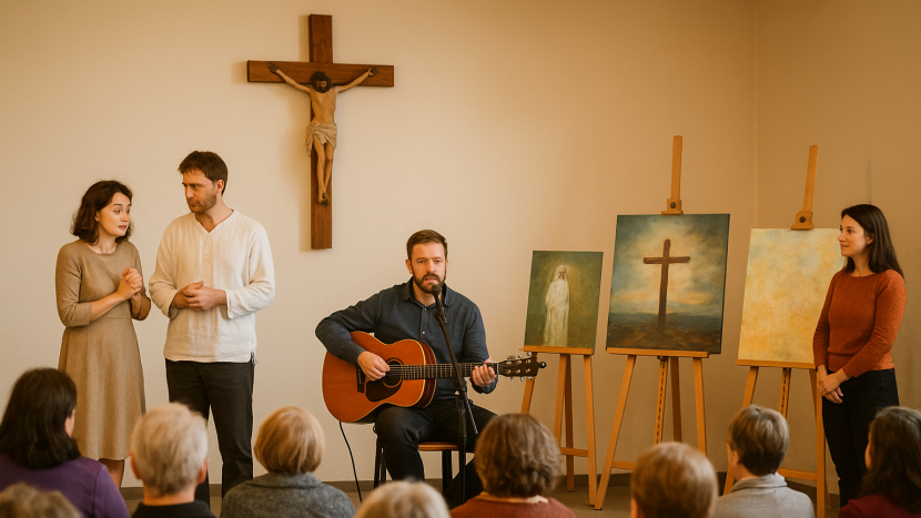 Hudebně-dramatická benefice pro vznikající křížovou cestu