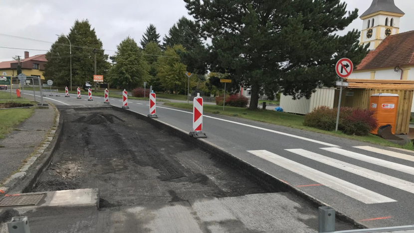 Na silnici I/19 od Rožmitálu na Plzeň řídí provoz semafory