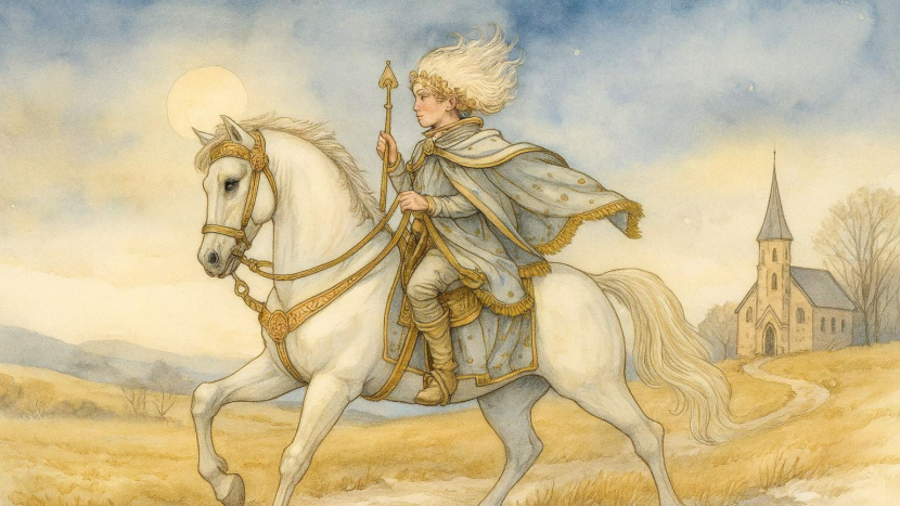 Svatý Martin v Příbrami: plášť, husy a první sníh