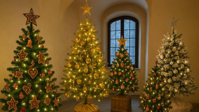 Výstava vánočních stromků s jedinečnými příběhy láká do Březnice