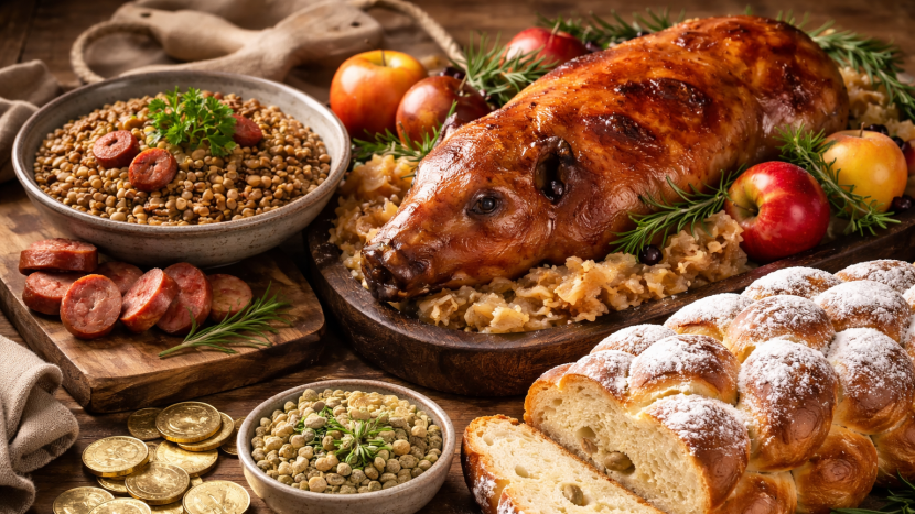 Novoroční pověry na talíři: Co jíst, aby se štěstí drželo doma