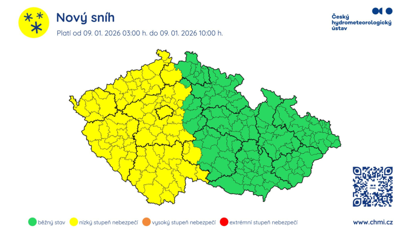 V pátek dorazí změna počasí! K silným mrazům se přidá sněžení, hrozí komplikace v dopravě