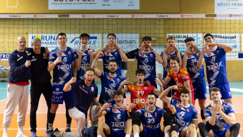 VK TROX Příbram předvedl nejlepší výkon sezony, v extralize smetl Benátky 3:0