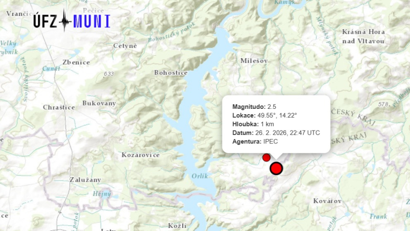 Klučenice se třesou dál. Po nočních otřesech přišel další během dne