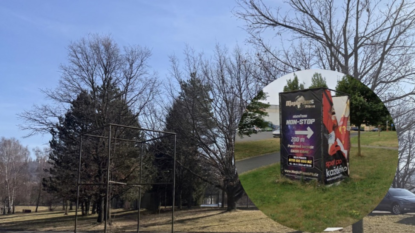 Reklama kasina u aquaparku zmizela. Město zasáhlo po vlně kritiky rodičů