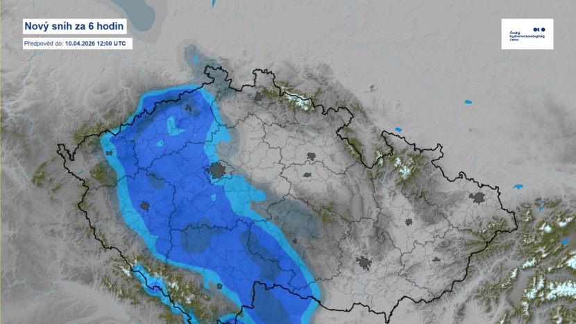 Páteční šok: Déšť se místy změní ve sněžení