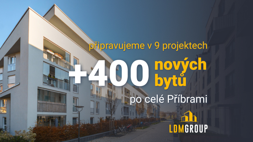 LDM Group připravuje devět projektů. Do Příbrami může přinést až 400 nových bytů