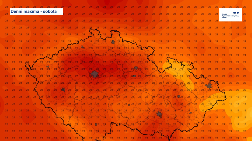 Do Česka se plíží léto. Po přeháňkách dorazí o víkendu až 25 stupňů