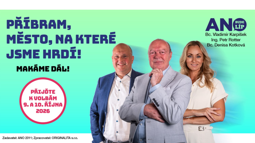 Kdo povede Příbram dál? ANO představuje své první tři kandidáty