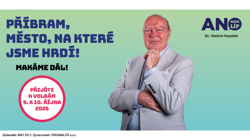 ANO Příbram (číslo 9) představuje kandidáta na starostu Bc. Vladimíra Karpíška