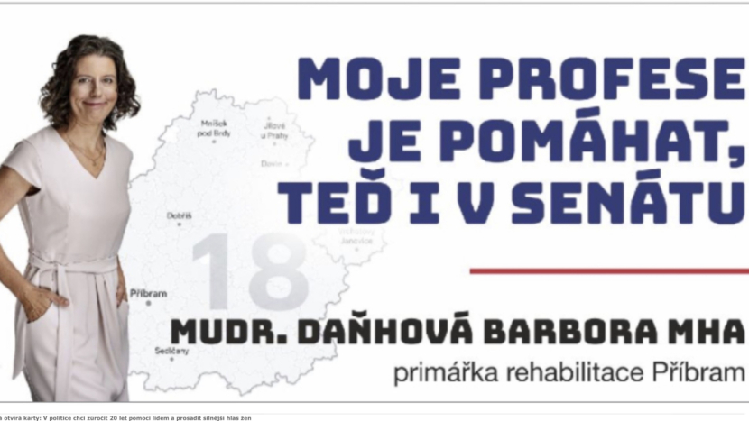 Barbora Daňhová otevírá karty: V politice chci zúročit 20 let pomoci lidem a prosadit silnější hlas žen