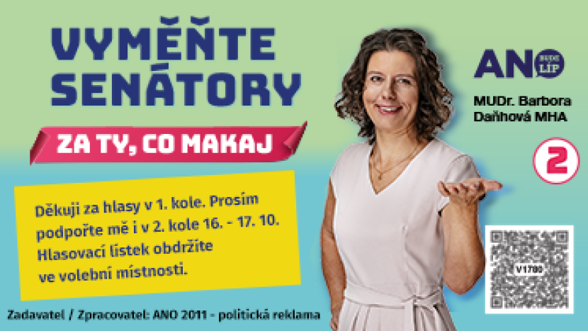 Barbora Daňhová děkuje voličům: Ve druhém kole začínáme od nuly, rozhodne každý hlas