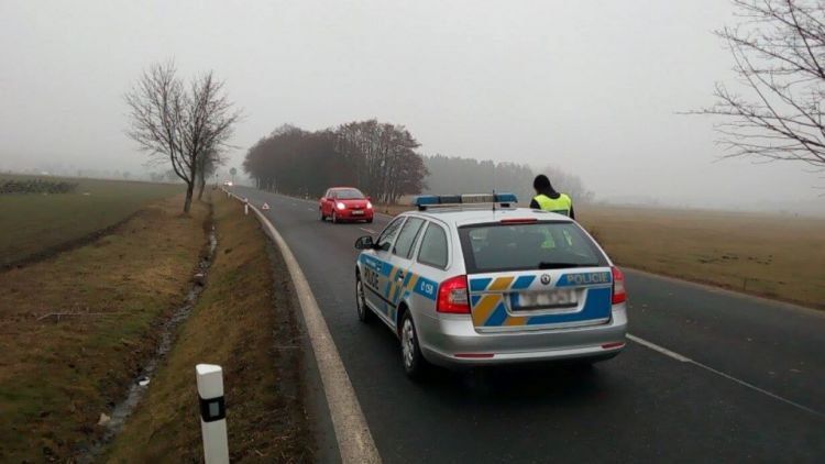 Opatrně u Vranovic, policisté zde prošetřují nehodu