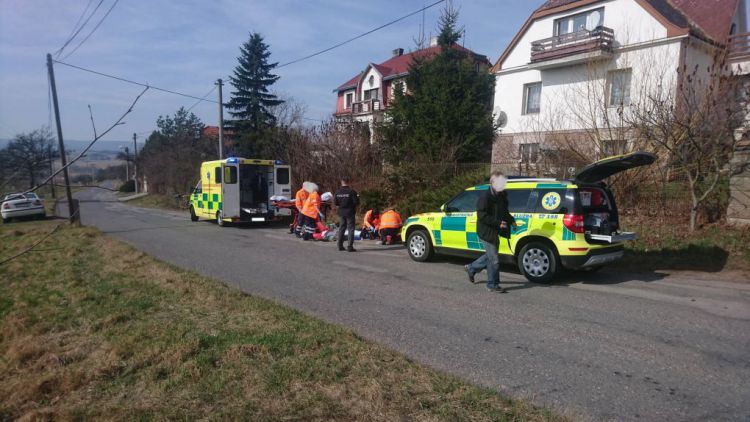 K nehodě staršího cyklisty došlo poblíž Hluboše
