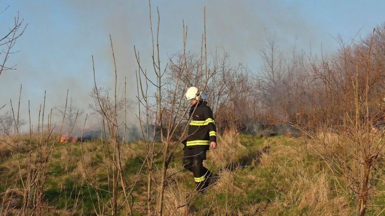 Aktuálně: Požár travního porostu v okolí Dobříšské ulice