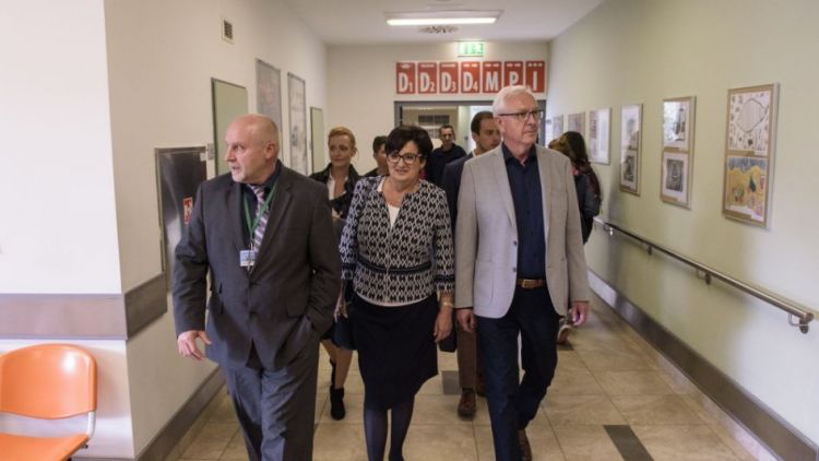 Profesor Jiří Drahoš navštívil příbramskou nemocnici