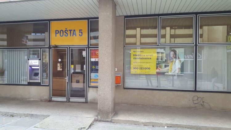 Pošta v Čechovské ulici bude ve čtvrtek ráno uzavřena