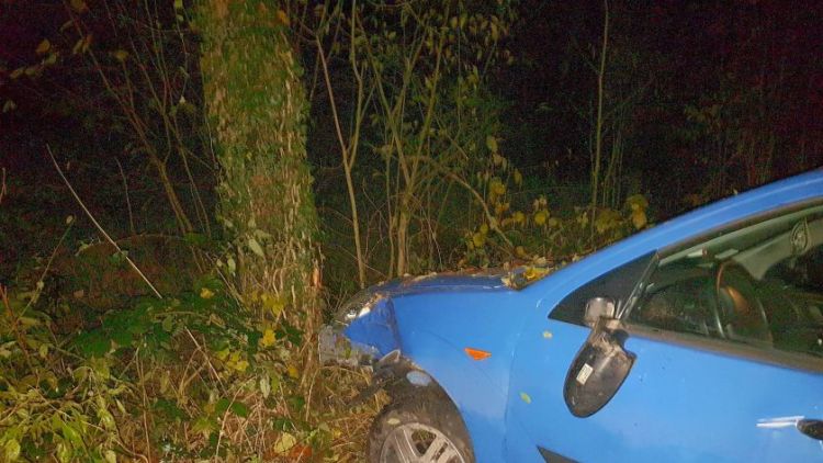 Právě teď: Řidiče oslnil protijedoucí vůz, skončil v lese