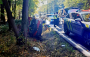 U Dobříše se srazily dvě škodovky, těžce zraněnou řidičku transportoval vrtulník do nemocnice.