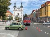 V Březnici došlo ke střetu motorkáře s autem