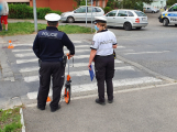 Řidič červené dodávky přejel na přechodu v Podbrdské ulici psa, policisté hledají svědky