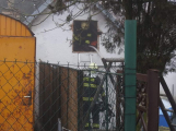 V Modřovicích hořel přístavek, požár zlikvidovaly dvě hasičské jednotky