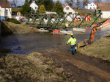 Stavbaři chystají v Počaplech na Příbramsku stavbu nového mostu