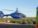 Při nehodě čtyřkolky u Sedlčan se zranila nezletilá dívka, do nemocnice ji přepravil vrtulník