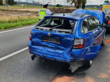 Provoz na silnici I/4 omezila nehoda tří aut