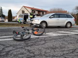 Muž bez řidičáku srazil v Obořišti cyklistu