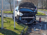 Nehoda tří aut v Dobříši si vyžádala pět zraněných